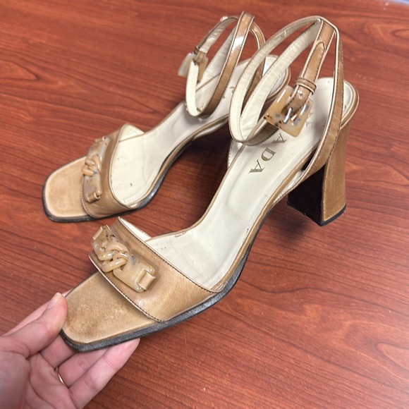 Vintage Prada Heeled Sandals - Picture 6 of 8